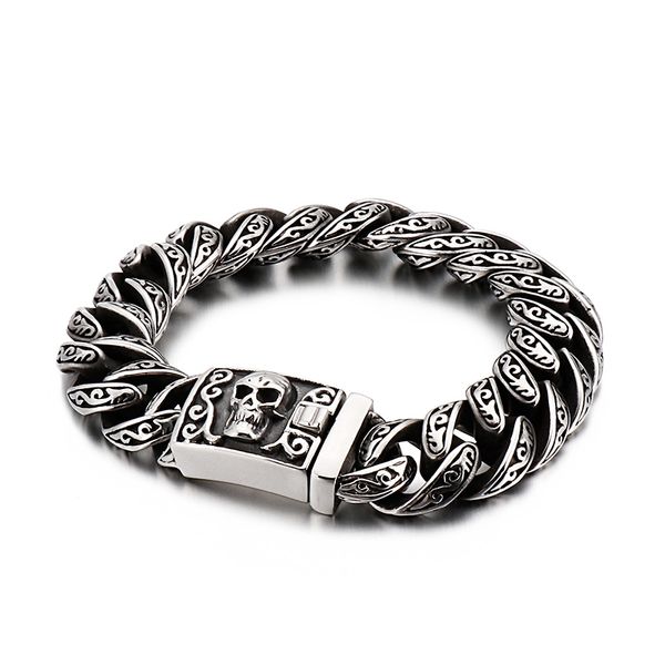 link, chain punk skull charm bracelet mens 22cm 21.5cm stainless steel mysterious symbol link armband boho homme jewelry 2021, Black
link, chain punk skull charm bracelet mens 22cm 21.5cm stainless steel mysterious symbol link armband boho homme jewelry 2021, Black