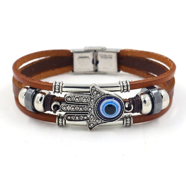 hi man trendy punk multilayer leather bracelet female fatima hand sun flower leaf alloy accessories charm jewelry wristband gift, Red;blue
hi man trendy punk multilayer leather bracelet female fatima hand sun flower leaf alloy accessories charm jewelry wristband gift, Red;blue