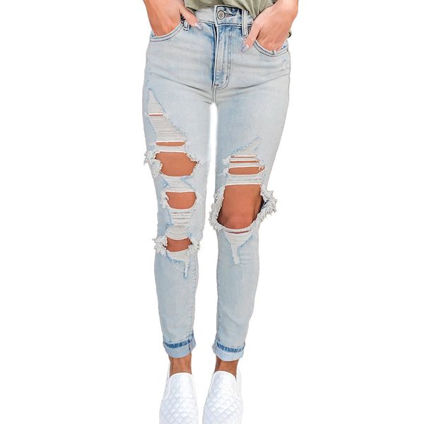 vintage washed distressed holes high waist jeans mujer cintura alta 2020 pantalones vaqueros mujer woman cotton pants xl, Blue
vintage washed distressed holes high waist jeans mujer cintura alta 2020 pantalones vaqueros mujer woman cotton pants xl, Blue