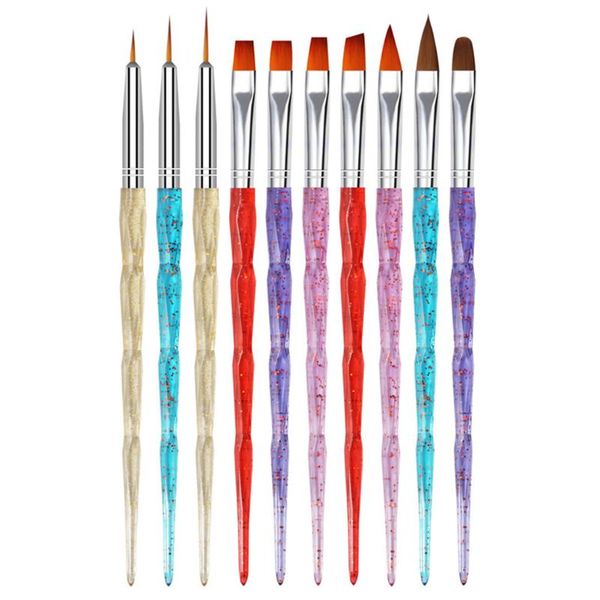 10pcs ptherapy art non slip diy manicure tool professional painting 3d home salon dotting uv gel drawing nail brush set, Yellow
10pcs ptherapy art non slip diy manicure tool professional painting 3d home salon dotting uv gel drawing nail brush set, Yellow