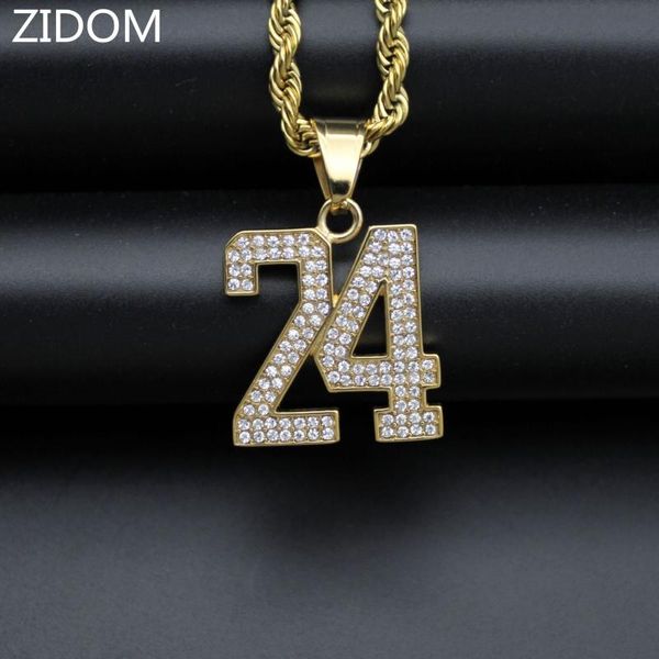 men/women hip hop number 24 pendant necklaces stainless steel never fade hiphop necklace fashion jewelry gifts, Silver
men/women hip hop number 24 pendant necklaces stainless steel never fade hiphop necklace fashion jewelry gifts, Silver