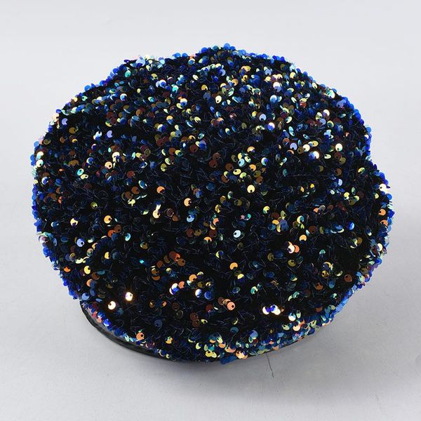 berets fashion brand sequins for women black french hat ins style ladies retro beret painter, Blue;gray
berets fashion brand sequins for women black french hat ins style ladies retro beret painter, Blue;gray
