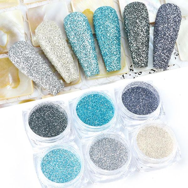 6 box blue silver nail sequins gel polish flakes shining glitter dipping powder charm pigment manicure decorations sa1539-25, Silver;gold
6 box blue silver nail sequins gel polish flakes shining glitter dipping powder charm pigment manicure decorations sa1539-25, Silver;gold