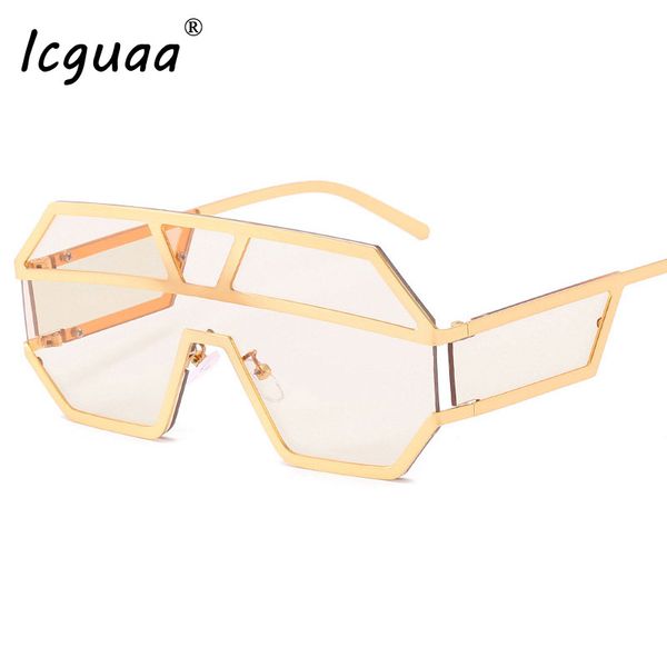 sunglasses fashion one pieces women 2021 steampunk uv400 brand designer oversized sun glasses vintage men shades, White;black
sunglasses fashion one pieces women 2021 steampunk uv400 brand designer oversized sun glasses vintage men shades, White;black