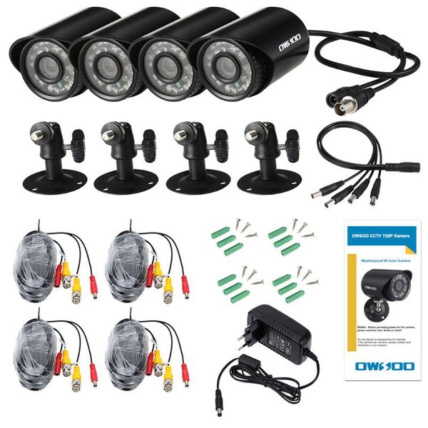 systems owsoo 4*720p 1500tvl ahd waterproof cctv camera + 4*60ft surveillance cable support ir-cut night view 24pcs infrared lamps
systems owsoo 4*720p 1500tvl ahd waterproof cctv camera + 4*60ft surveillance cable support ir-cut night view 24pcs infrared lamps