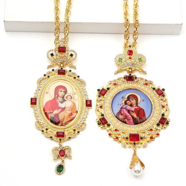 pendant necklaces vintage oval religious necklace imitation pearl full virgin bow delicate chain orthodox hip-hop gifts with box, Silver
pendant necklaces vintage oval religious necklace imitation pearl full virgin bow delicate chain orthodox hip-hop gifts with box, Silver