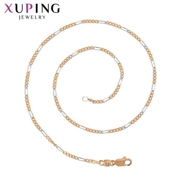 xuping vintage jewelry colorful muticolor plated necklace with environmental copper for women and man family gifts 45680, Silver
xuping vintage jewelry colorful muticolor plated necklace with environmental copper for women and man family gifts 45680, Silver
