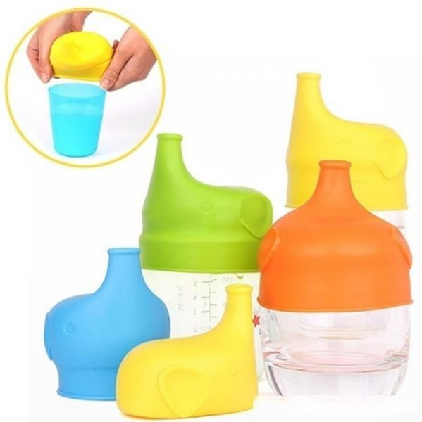 new silicone sippy lids elephant shaped cup cover reuseable lid leakproof cup for kids water bottle brinkware tools 5 colors
new silicone sippy lids elephant shaped cup cover reuseable lid leakproof cup for kids water bottle brinkware tools 5 colors