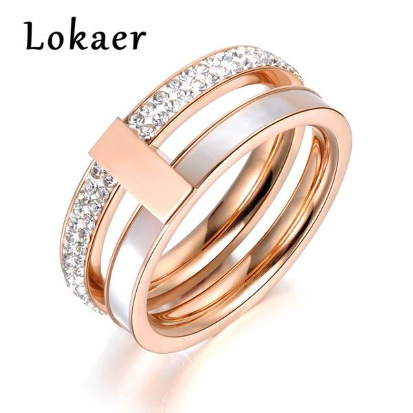 lokaer rose gold color 2 layers rhinestone & shell wedding rings jewelry 316l stainless steel engagement ring drop shipping, Golden;silver
lokaer rose gold color 2 layers rhinestone & shell wedding rings jewelry 316l stainless steel engagement ring drop shipping, Golden;silver