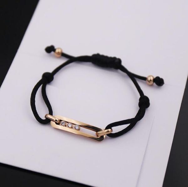2020 new popular fashion stainless steel bezel setting three cz zircon move black rope stretch bracelet bracelets for men women, Red;blue
2020 new popular fashion stainless steel bezel setting three cz zircon move black rope stretch bracelet bracelets for men women, Red;blue