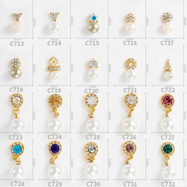 new alloy diamond pearl jewelry pendants diy nail art decoration accessories 10 pcs/package, Silver;gold
new alloy diamond pearl jewelry pendants diy nail art decoration accessories 10 pcs/package, Silver;gold
