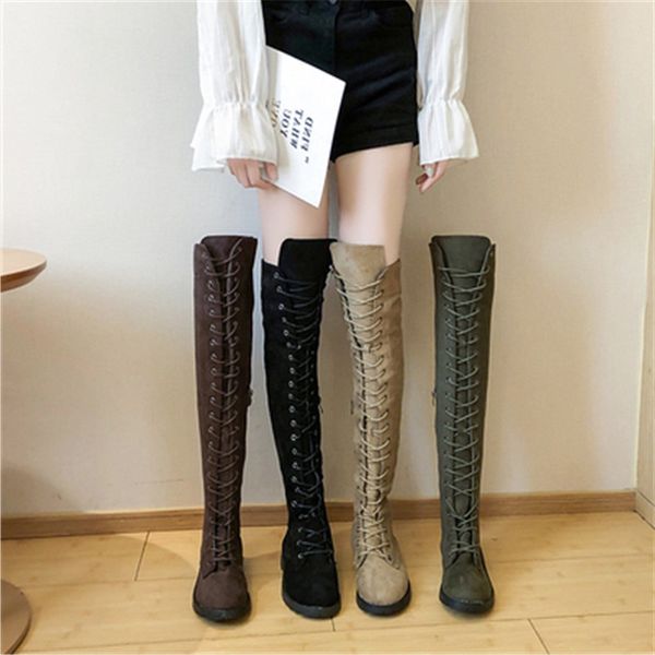 2020 spring square heel shoes woman fashion long boots women over the knee boots faux suede cross strappy botas mujer plus 34-43, Black
2020 spring square heel shoes woman fashion long boots women over the knee boots faux suede cross strappy botas mujer plus 34-43, Black