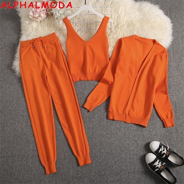 alphalmoda 2020 spring candy color knitted cardigans + camisole + pants 3pcs fashion suit women seasonal stylish clothes set x0923, Gray
alphalmoda 2020 spring candy color knitted cardigans + camisole + pants 3pcs fashion suit women seasonal stylish clothes set x0923, Gray