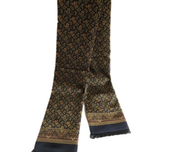men's 100% pure silk long scarf with silk soft nap neckerchief worn on both sides brown, Blue;gray
men's 100% pure silk long scarf with silk soft nap neckerchief worn on both sides brown, Blue;gray