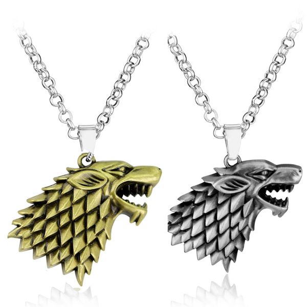 punk style necklace necklace house stark wolf head logo totem badge men woman personality dress up accessories, Silver
punk style necklace necklace house stark wolf head logo totem badge men woman personality dress up accessories, Silver