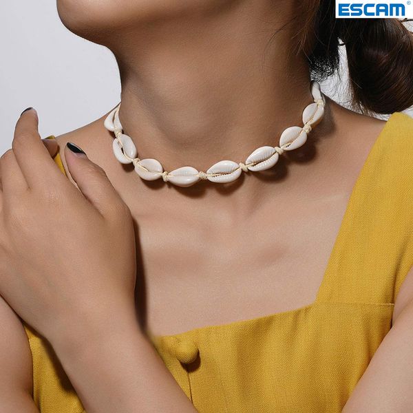 pendant necklaces boho shells neckalce women summer beach conch shell choker black white rope collar chain natural seashell jewelry, Silver
pendant necklaces boho shells neckalce women summer beach conch shell choker black white rope collar chain natural seashell jewelry, Silver