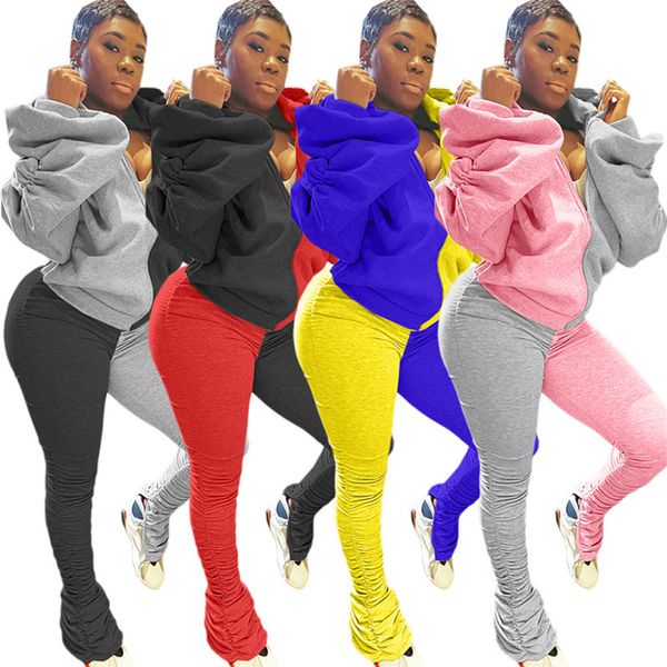 plus size 2x fall winter women tracksuits panelled outfits long puff sleeve hooded backless jacket coat stack pants casual sportswear 3784, Black;gray
plus size 2x fall winter women tracksuits panelled outfits long puff sleeve hooded backless jacket coat stack pants casual sportswear 3784, Black;gray