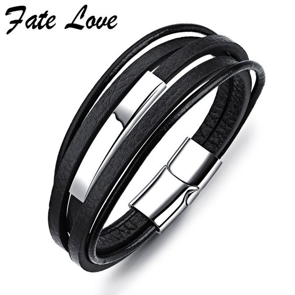 brown black leather bracelet men jewelry pulseras hombre vintage rock style stainless steel mens jewellery wrap chain bracelets, Golden;silver
brown black leather bracelet men jewelry pulseras hombre vintage rock style stainless steel mens jewellery wrap chain bracelets, Golden;silver