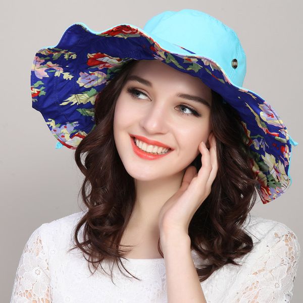 wide brim hats hat female summer foldable sun shade cap women protection travel outdoor beach caps anti-uv casual korean version h250, Blue;gray
wide brim hats hat female summer foldable sun shade cap women protection travel outdoor beach caps anti-uv casual korean version h250, Blue;gray