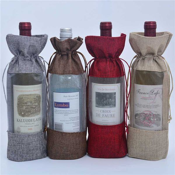 red wine packaging bag linen cloth mouth single bottle champagne red wine storage bag wedding decoration
red wine packaging bag linen cloth mouth single bottle champagne red wine storage bag wedding decoration