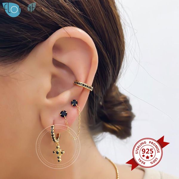 hoop & huggie 925 sterling silver cross pendant drop earrings black zirconia for women christmas xmas gifts jewelry, Golden;silver
hoop & huggie 925 sterling silver cross pendant drop earrings black zirconia for women christmas xmas gifts jewelry, Golden;silver