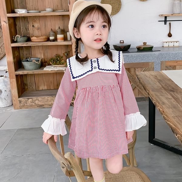 79657 new spring 2020 children's korean style fashionable long-sleeved dress princess skirt skirtstriped skirt striped skirtbig lapel c, Black;gray
79657 new spring 2020 children's korean style fashionable long-sleeved dress princess skirt skirtstriped skirt striped skirtbig lapel c, Black;gray