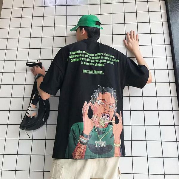 лето короткие рукава harajuku корея мода белая футболка streetwear one piece hip hop rock punk мужчины лучшие тис кг 6, White;black
лето короткие рукава harajuku корея мода белая футболка streetwear one piece hip hop rock punk мужчины лучшие тис кг 6, White;black