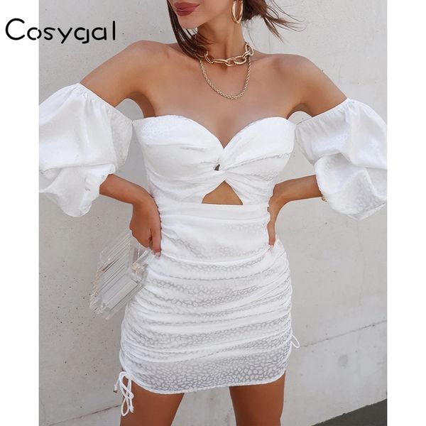 cosygal puff sleeve white dress women hollow out mini summer dress short backless ladies streetwear club party robe, Black;gray
cosygal puff sleeve white dress women hollow out mini summer dress short backless ladies streetwear club party robe, Black;gray