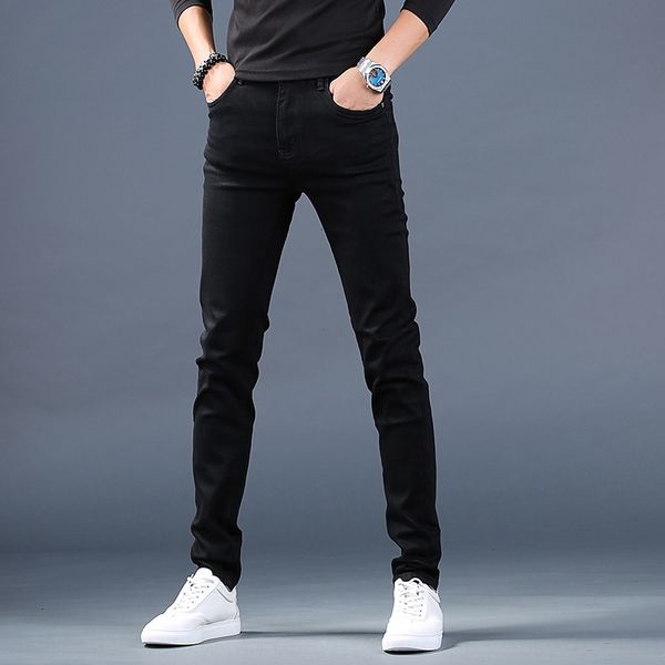 2019 autumn black men's stretch jeans and jeans slim fashion brand ankle pants men's casual korean style trendy pants evtlp, Blue
2019 autumn black men's stretch jeans and jeans slim fashion brand ankle pants men's casual korean style trendy pants evtlp, Blue