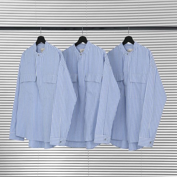 fear of god shirts fog striped pocket shirts long sleeves blue white strip essentials man henry shirt male woman t shirts casual streetwear, White;black
fear of god shirts fog striped pocket shirts long sleeves blue white strip essentials man henry shirt male woman t shirts casual streetwear, White;black
