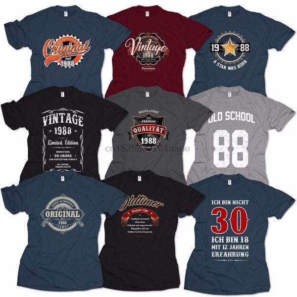 2020 fashion summer style t-shirt 30. birthday year 88 1988 30 years thirty gift birthday shirt tee shirt