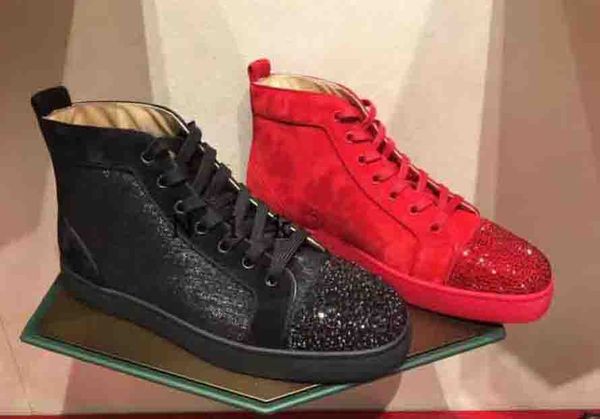fashion men's seavaste orlato red bottom shoes high-no spikes strass sneaker fashion men women party wedding flat trainers us13, Black
fashion men's seavaste orlato red bottom shoes high-no spikes strass sneaker fashion men women party wedding flat trainers us13, Black
