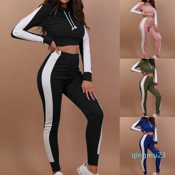 wholesale-2018 new women tracksuit striped yoga set hooded crop high waist pants sportswear 2 pcs sport suit sweatshirt pants jumpsuit, White;red
wholesale-2018 new women tracksuit striped yoga set hooded crop high waist pants sportswear 2 pcs sport suit sweatshirt pants jumpsuit, White;red