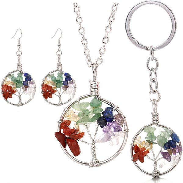 wholesale dangle earrings for women round tree of life ear drop natural chip stone bead reiki 7 chakra healing reiki jewelry, Silver
wholesale dangle earrings for women round tree of life ear drop natural chip stone bead reiki 7 chakra healing reiki jewelry, Silver