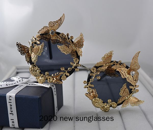 2020 new vintage fashion round sunglasses for women design diamond butterfly sun glasses for female uv400 nx, White;black
2020 new vintage fashion round sunglasses for women design diamond butterfly sun glasses for female uv400 nx, White;black