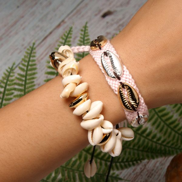 dexterous weave shell bracelet boho handmade cowrie woven chic girl wrap charm friendship pulseras femme jewelry dropshipping, Golden;silver
dexterous weave shell bracelet boho handmade cowrie woven chic girl wrap charm friendship pulseras femme jewelry dropshipping, Golden;silver