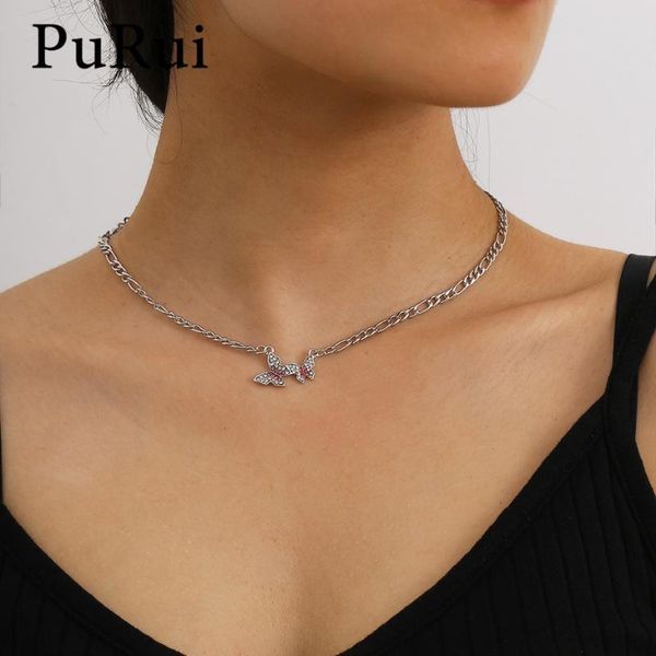 steel alloy crystal butterfly pedant necklace for women gothic chains choker fashion couple lovers necklace jewelry, Silver
steel alloy crystal butterfly pedant necklace for women gothic chains choker fashion couple lovers necklace jewelry, Silver
