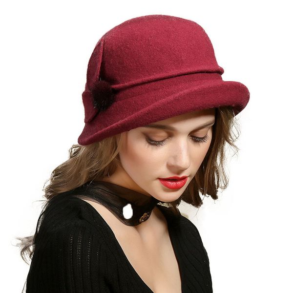 stingy brim hats autumn winter fedora floral fur hat for women fashion casual cap wool chapeau femme warm m44, Blue;gray
stingy brim hats autumn winter fedora floral fur hat for women fashion casual cap wool chapeau femme warm m44, Blue;gray