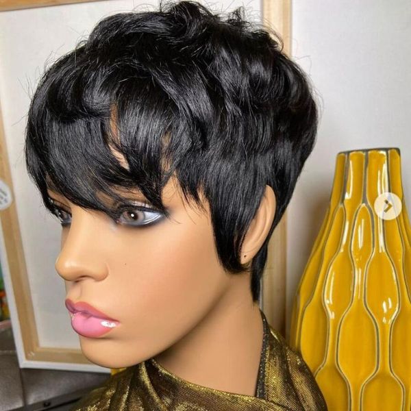 pixie cut lace wig 180% preplucked lace front wigs 13x4 short human hair bob wigs front human hair glueless, Black;brown
pixie cut lace wig 180% preplucked lace front wigs 13x4 short human hair bob wigs front human hair glueless, Black;brown