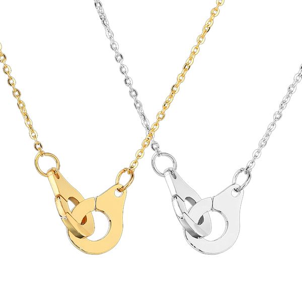 handcuffs necklace men stainless steel fashion necklace pendant simple handcuffs gifts for women accessories wholesale, Silver
handcuffs necklace men stainless steel fashion necklace pendant simple handcuffs gifts for women accessories wholesale, Silver