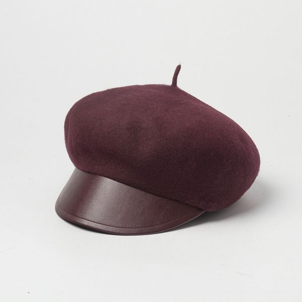 stingy brim hats 202109-hh0127 autumn winter fashion pu lady leisure octagonal hat men women visors cap, Blue;gray
stingy brim hats 202109-hh0127 autumn winter fashion pu lady leisure octagonal hat men women visors cap, Blue;gray