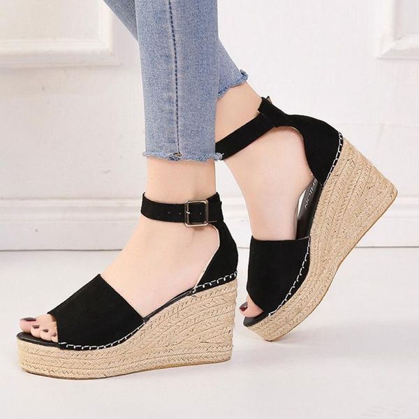 2020 open-toed women casual sandals wedge hollow out women sandals outdoor cool platform shoes beach shoes#0417, Black
2020 open-toed women casual sandals wedge hollow out women sandals outdoor cool platform shoes beach shoes#0417, Black