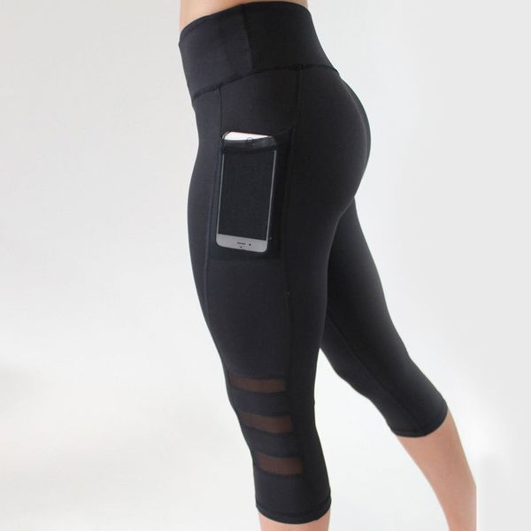 high waist yoga pants mesh black women leggings sport fitness trousers with pocket yoga leggings running compression pants, White;red 
high waist yoga pants mesh black women leggings sport fitness trousers with pocket yoga leggings running compression pants, White;red