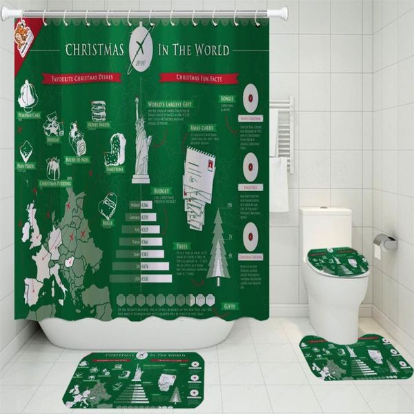 3/4 pieces merry christmas shower curtains sets 3d print in the world rugs home textile blue bathroom mat for bathroom bath sets
3/4 pieces merry christmas shower curtains sets 3d print in the world rugs home textile blue bathroom mat for bathroom bath sets