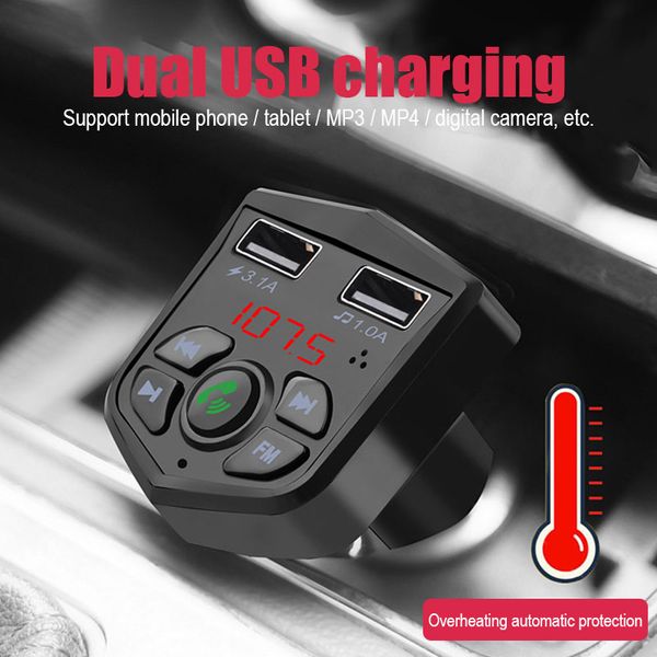 car bluetooth 5.0 2.1a dual usb fm transmitter wireless handsaudio receiver auto mp3 player fast charger car accessories
car bluetooth 5.0 2.1a dual usb fm transmitter wireless handsaudio receiver auto mp3 player fast charger car accessories