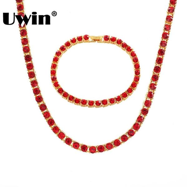 uwin new 1 row tennis chains necklace & bracelet colorful red black blue rhinestones silver-plate hiphop mens jewelry set
uwin new 1 row tennis chains necklace & bracelet colorful red black blue rhinestones silver-plate hiphop mens jewelry set