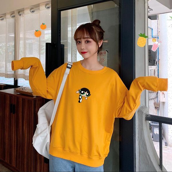 kawaii buttercup powerpuff aesthetic cute girls sweatshirt fashion women's clothing cartoon print hoodie autumn fashion top, Black
kawaii buttercup powerpuff aesthetic cute girls sweatshirt fashion women's clothing cartoon print hoodie autumn fashion top, Black