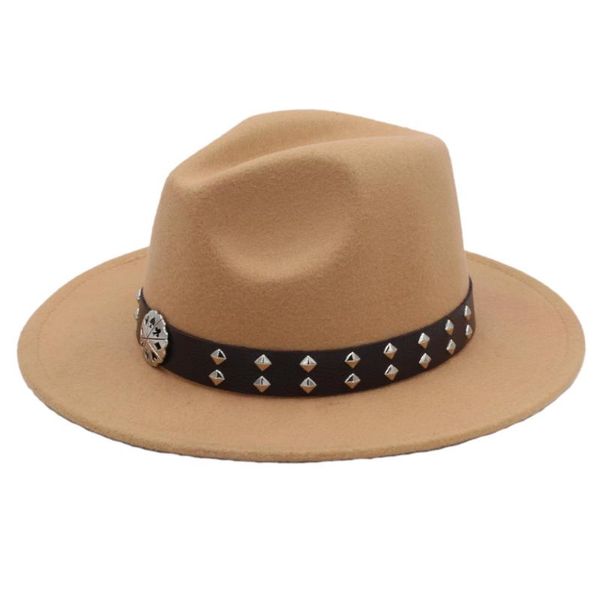 wide brim hats fashion women men fedora hat with jazz godfather cloche cap punk rivet size 56-58cm, Blue;gray
wide brim hats fashion women men fedora hat with jazz godfather cloche cap punk rivet size 56-58cm, Blue;gray