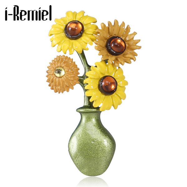 pins, brooches vintage sunflower brooch vase crystal enamel pins fashion jewelry shirt cardigan lapel pin for women accessories, Gray
pins, brooches vintage sunflower brooch vase crystal enamel pins fashion jewelry shirt cardigan lapel pin for women accessories, Gray