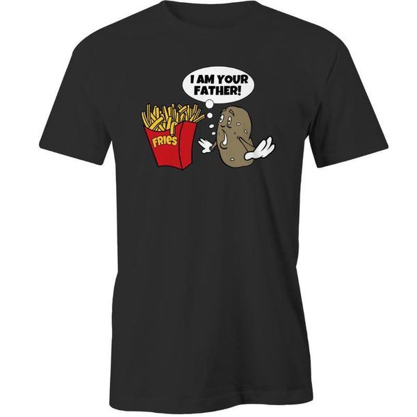 i am your father t-shirt potato fries chips funny humour day tee new brand 2018 new t shirt man cotton simple style